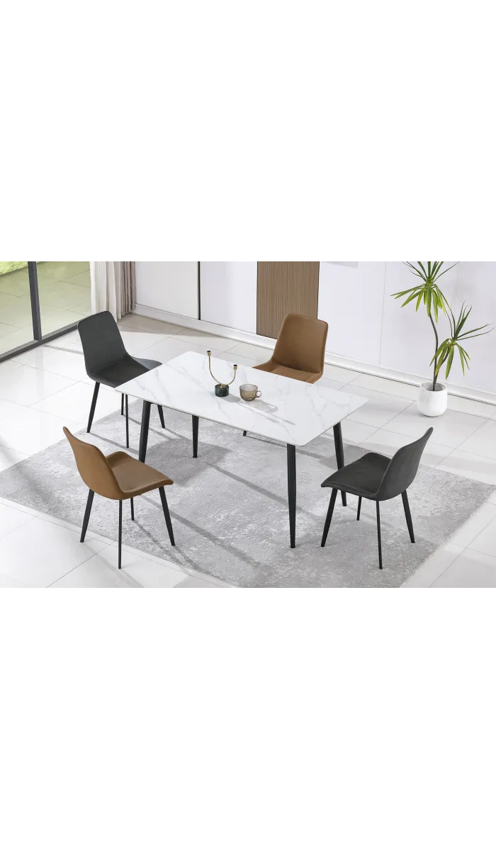 Buy MESA RECT. PAULA 180 CM NEGRO