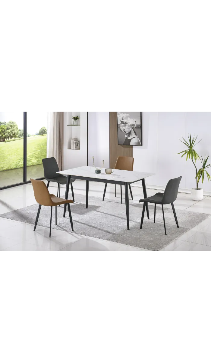 Mesa comedor Berna rectangular con diseño moderno y elegante