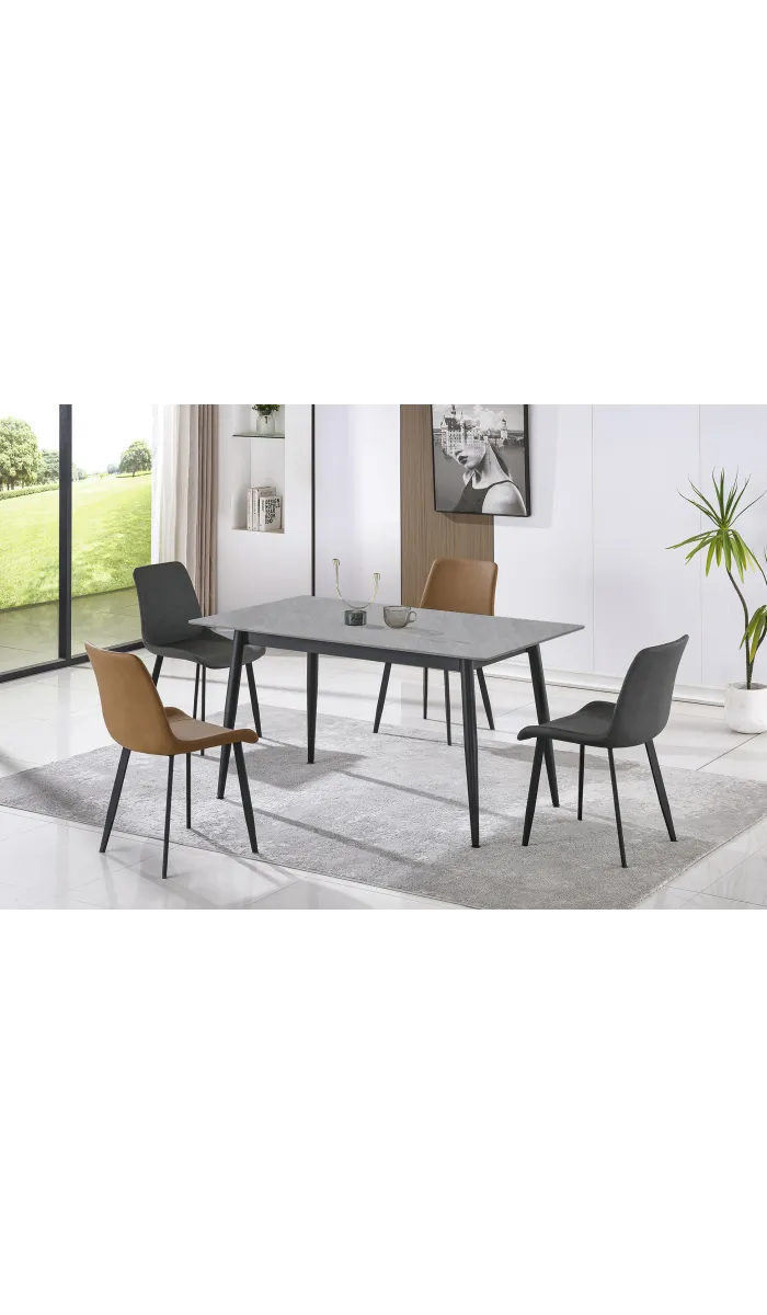 Mesa comedor Berna rectangular con diseño moderno y elegante