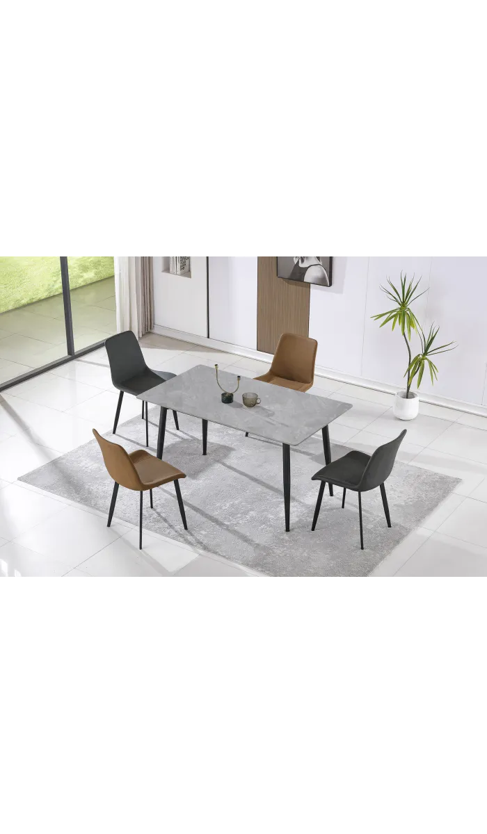 Mesa comedor Berna rectangular con diseño moderno y elegante