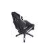 Sillón giratorio elevable gamer Master tapizado en simil piel negro/blanco.