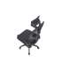 Sillón giratorio elevable gamer Aero tapizado red transpirable en negro.