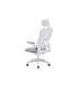 Sillón giratorio elevable gamer Aero tapizado red transpirable en gris/blanco..