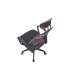 Sillón giratorio elevable gamer Kneck tapizado red transpirable en negro/rosa..