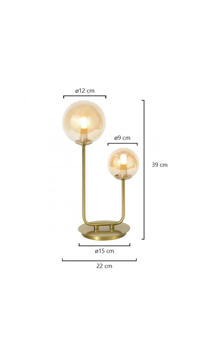 Sobremesa Galaxia elegante diseño en latón para tu hogar