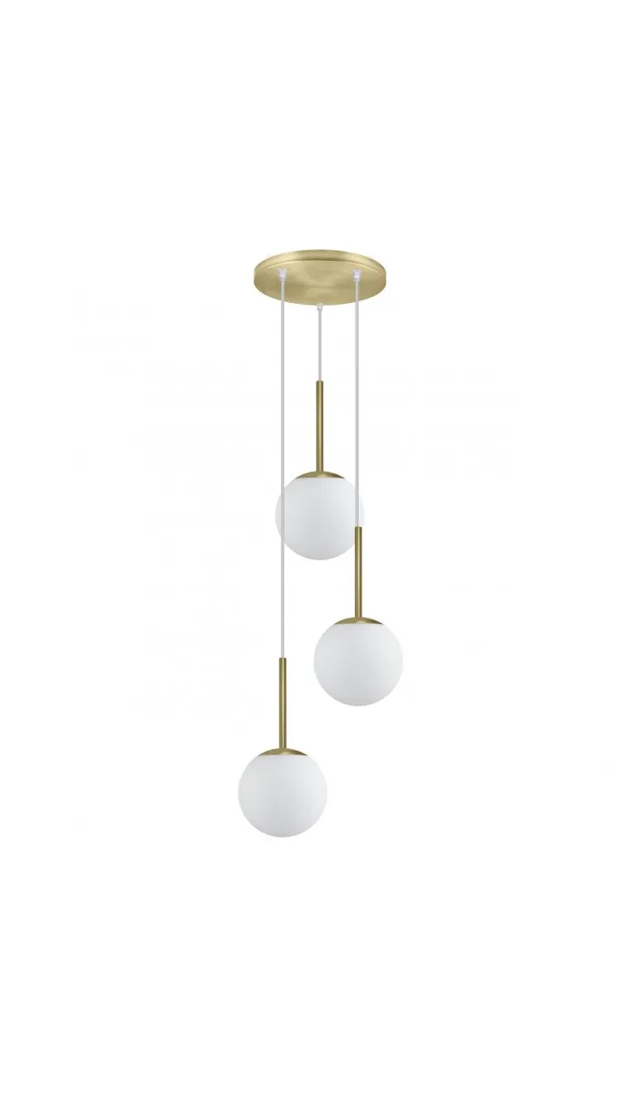 Pingente 3 luzes Larrue Design moderno elegante em metal