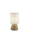 Sobremesa modelo Aosta acabado beige/madera, 30cm(alto) 15cm(ancho) 15cm(fondo)