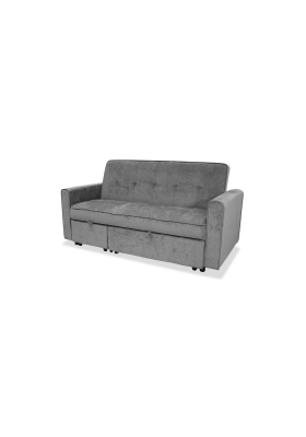 Adec Sofa bed click clac model Fox grey fabric.