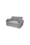 Sofá cama modelo Austral tapizado textil gris, 146cm(ancho) 87cm(altura) 88cm(fondo).