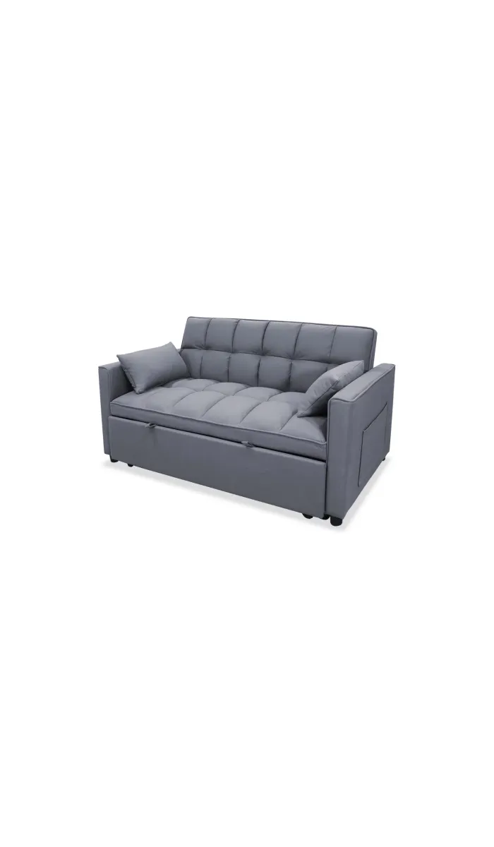 Adec Sofa bed click clac model Fox grey fabric.