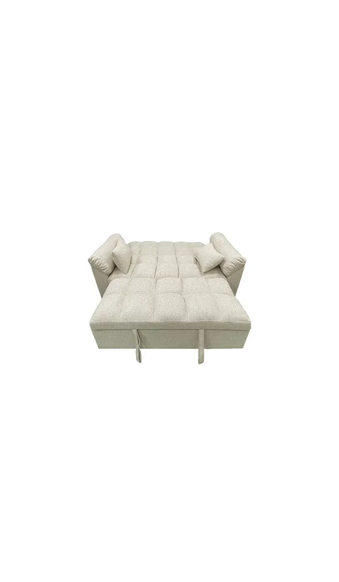 Adec Sofa bed click clac model Fox grey fabric.