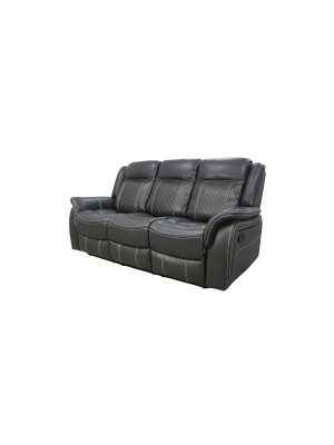 Sofá Urus 3 plazas, gris oscuro, relax y moderno