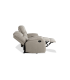 Sofá dos plazas relax Cooper con palanca y tapizado  textil beige.