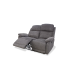 Sofá Caprio gris reclinable 2 plazas, 122x84x102 cm