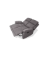Sofá Caprio gris reclinable 2 plazas, 122x84x102 cm