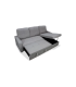 Sofá Chaiselongue cama Reynolds tapizado gris oscuro, elegante y funcional