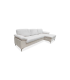 Sofá Chaiselongue Cyril tapizado en blanco hueso moderno