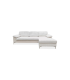 Sofá Chaiselongue Cyril tapizado en blanco hueso moderno