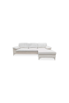 Sofá Chaiselongue derecha modelo Cyril tapizado blanco hueso, 260cm(ancho) 132cm(fondo) 86cm(altura).