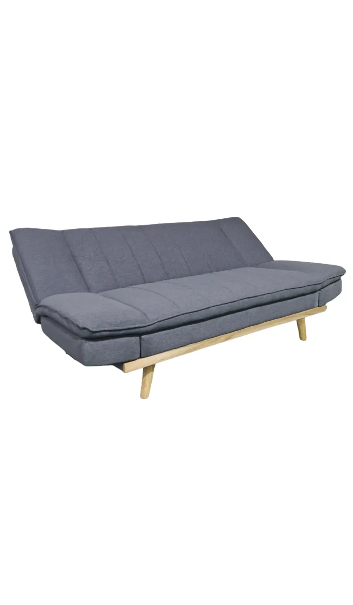 Sofá cama Niguelas en tela gris oscuro. 170 CM (ANCHO) x 110 CM (Fondo) x 80 CM (ALTO)