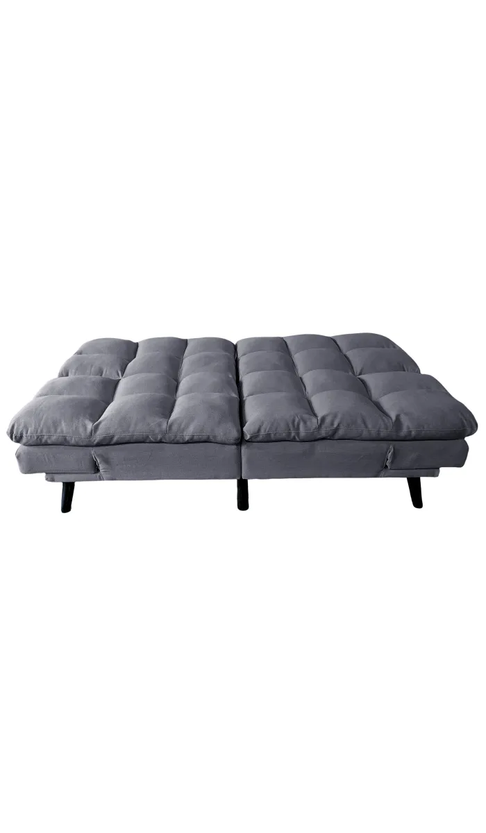 Sofá cama clic clac Cushion gris versátil y elegante