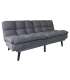 Sofá cama Niguelas en tela gris oscuro. 170 CM (ANCHO) x 110 CM (Fondo) x 80 CM (ALTO)