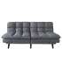 Sofá cama Niguelas en tela gris oscuro. 170 CM (ANCHO) x 110 CM (Fondo) x 80 CM (ALTO)