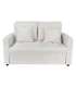 Sofá cama 2 plazas Divan en tela crema elegante