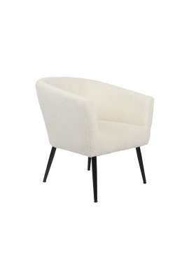 Butaca fija Melrose cómoda y elegante, tapizado de calidad