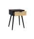 Noite Tabela 1 Gaveta MD-Freya Style Pine / Rattan