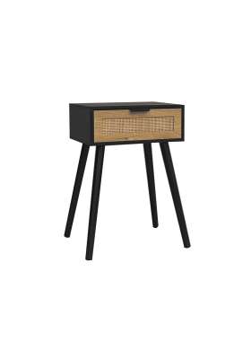 Noite Tabela 1 Gaveta MD-Freya Style Pine / Rattan