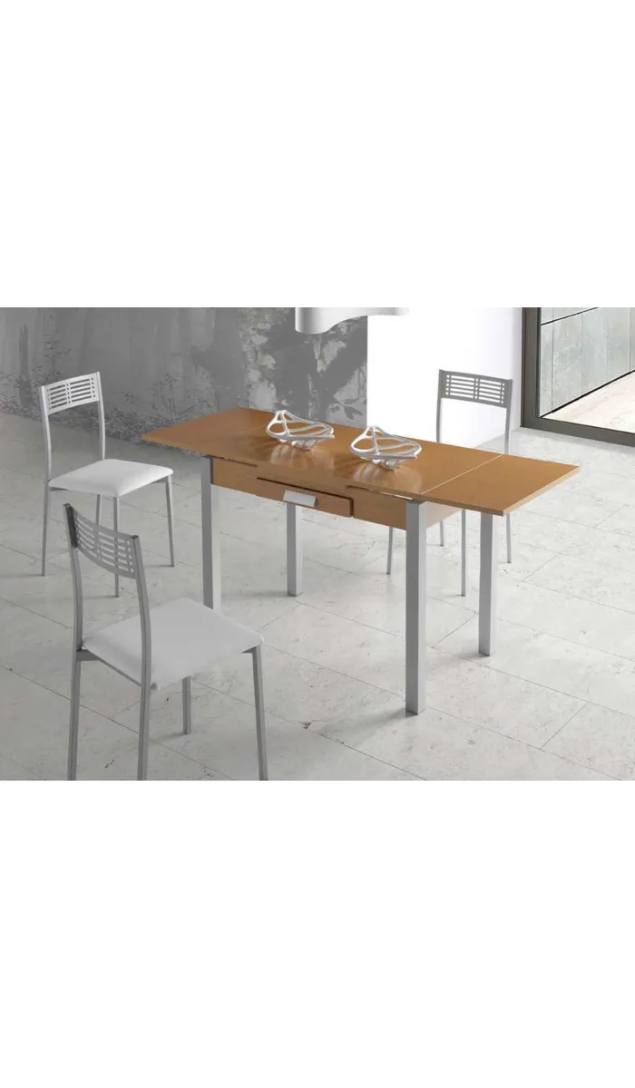 PDCOR Mesa de cocina extensible en varios