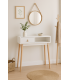 Console Hall 2 gavetas MD-elegante e funcional.