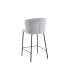 Adec Tabouret pivotant Britain en tissu gris