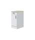Mueble cocina de una puerta y un cajón Kira Kitchen práctico y moderno en blanco brillo.