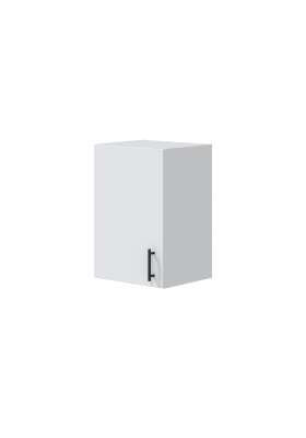 Mueble cocina de una puerta Kira Kitchen práctico y moderno en blanco brillo.