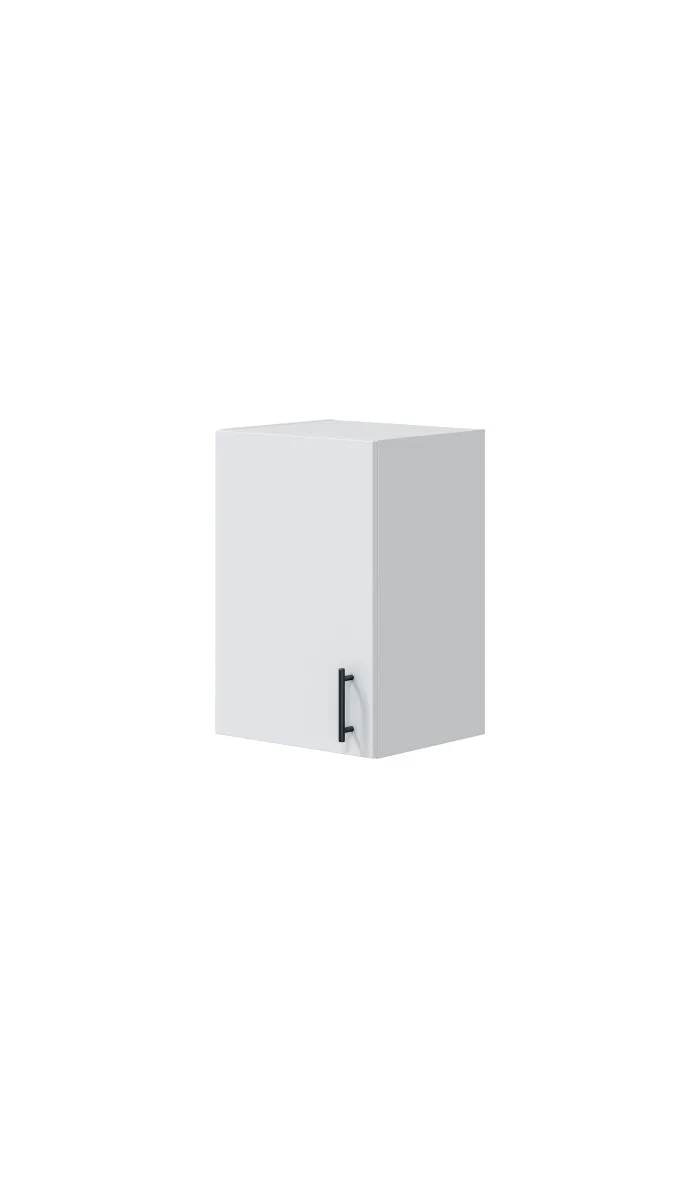 Cocina completa Kira Kitchen de 160 cm(ancho) acabado blanco brillo con encimera roble canadian.