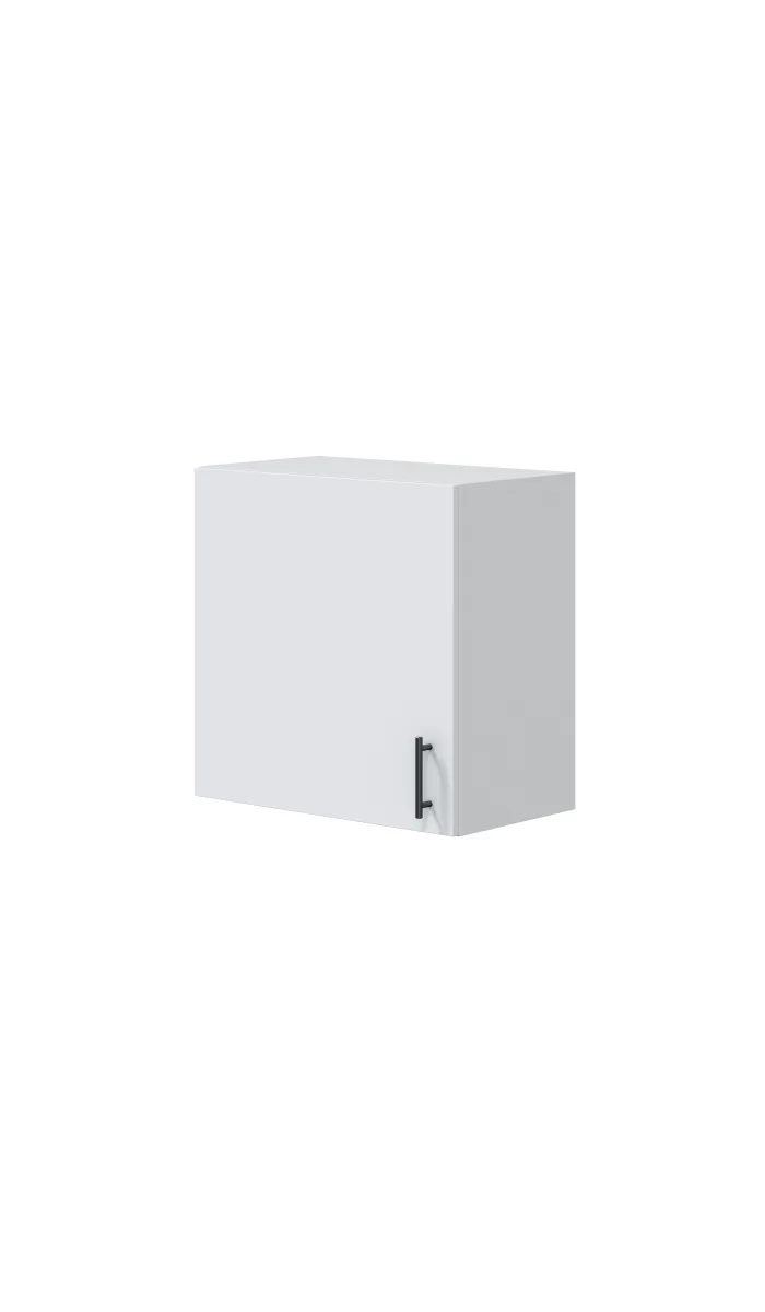 Cocina completa Kira Kitchen de 160 cm(ancho) acabado blanco brillo con encimera roble canadian.