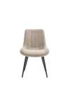 copy of Pack of 4 Valencia chairs upholstered in grey or pink stick.