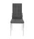 Pacote de 6 cadeiras Segovia em cinza elegante