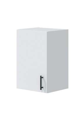 Mueble cocina de una puerta Kira Kitchen práctico y moderno en blanco brillo.