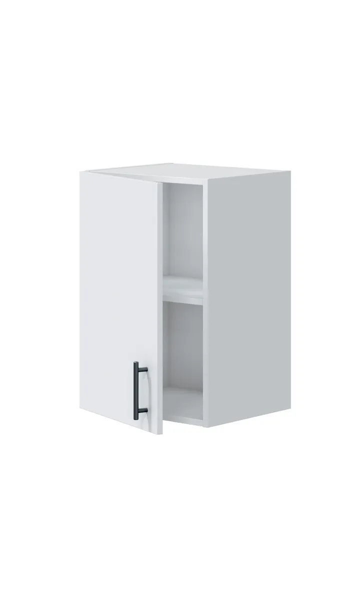 Mueble alto de cocina Kira en blanco brillo, 1 puerta