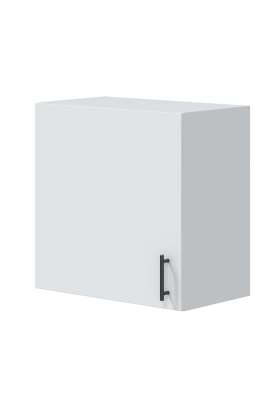 Mueble cocina de una puerta Kira Kitchen práctico y moderno en blanco brillo.