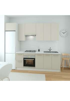 Kit de cozinha-chef com bancada e soquete em elegante vison