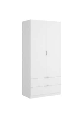 DKITCabinet 2 portes 2 tiroirs plusieurs couleurs au choix 184 cm(hauteur)81 cm(largeur)52 cm(longueur)