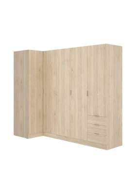 Armario rincón puertas abatibles Jaén I natural