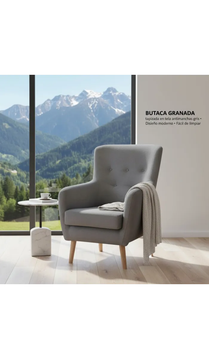 Butaca Granada: Elegância e conforto com Tela Antimanchas