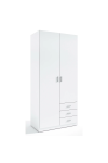 copy of Armoire à 3 portes battantes, finition blanche 180 cm (hauteur)120 cm (largeur)50 cm (profondeur)