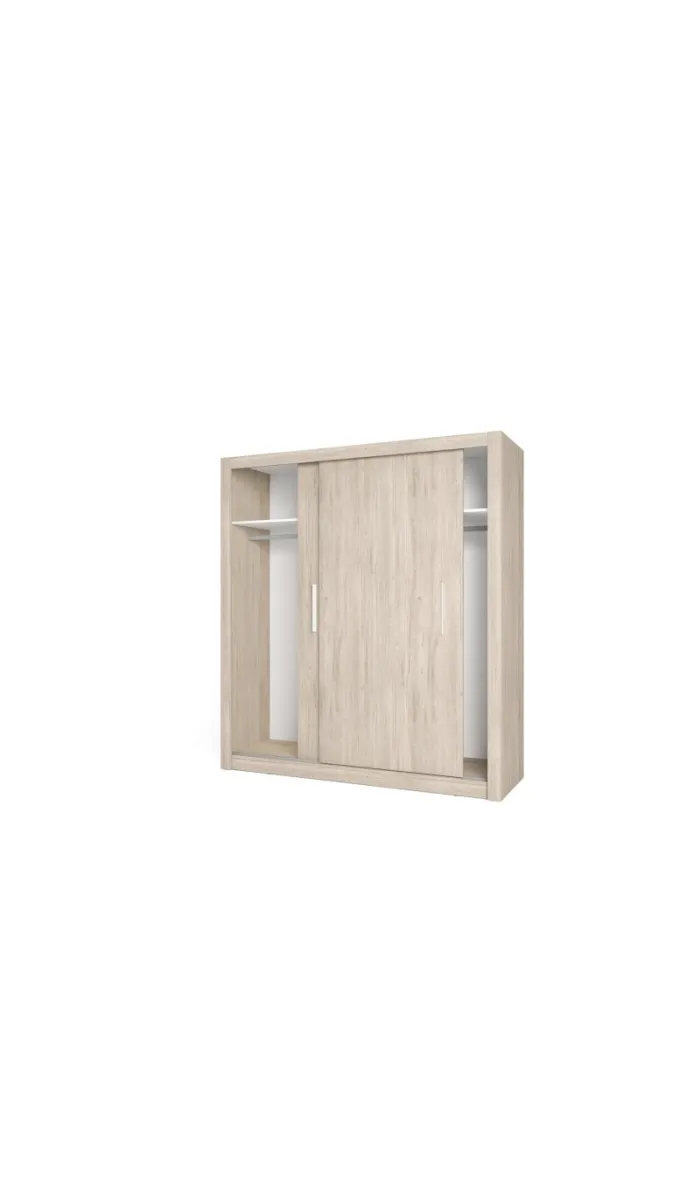 High shelf with 2 white doors -