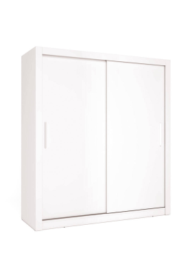 High shelf with 2 white doors -